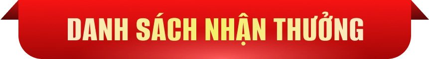 Danh sách nhận thưởng